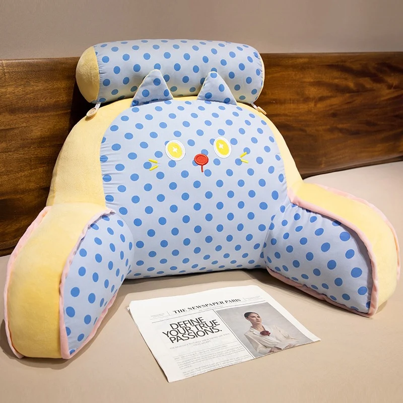 Plüsch-Rückenstützkissen mit Katzen-Design Skanto