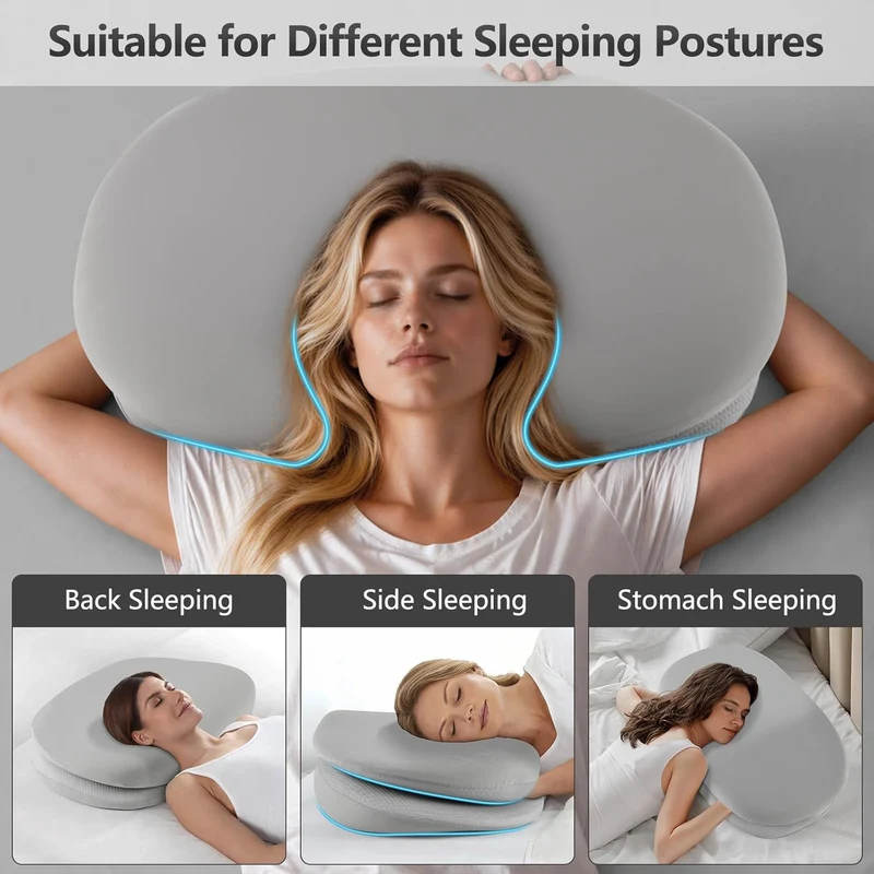 Ergonomisches und anpassungsfähiges Nackenkissen Skanto