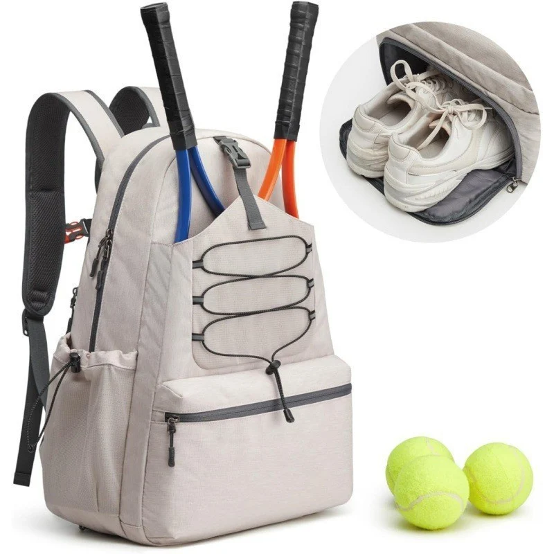 Sportlicher Tennisrucksack mit separatem Schuhfach und umfangreicher Taschenkonfiguration Skanto