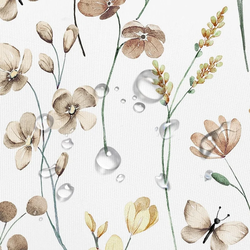 Duschvorhang Skanto mit Blumenmuster