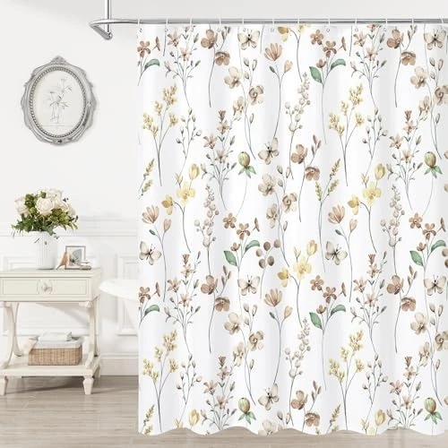 Duschvorhang Skanto mit Blumenmuster