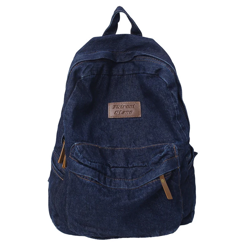 Denim Reise-Schulrucksack Skanto