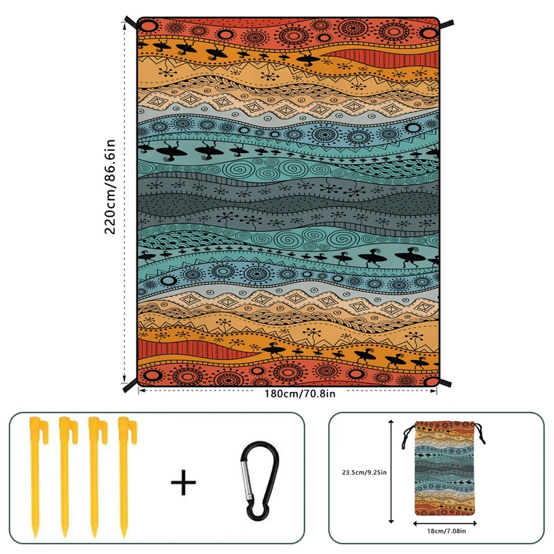 Wandteppich mit geometrischem Druck Skanto