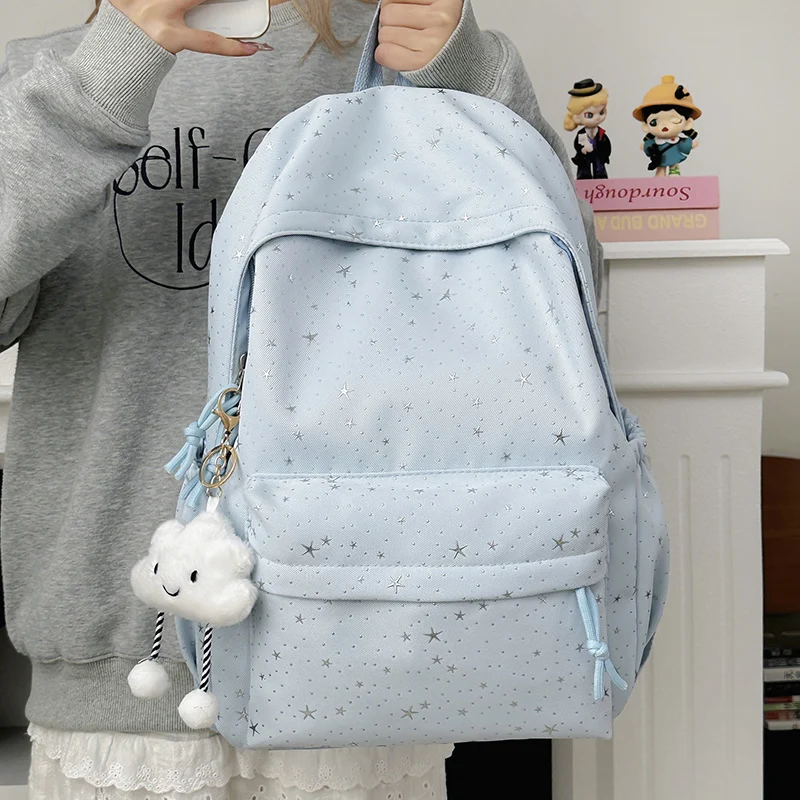 Moderner Rucksack mit glitzerndem Sternmotiv Skanto