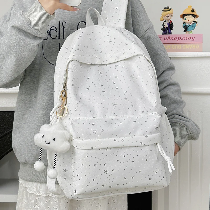 Moderner Rucksack mit glitzerndem Sternmotiv Skanto