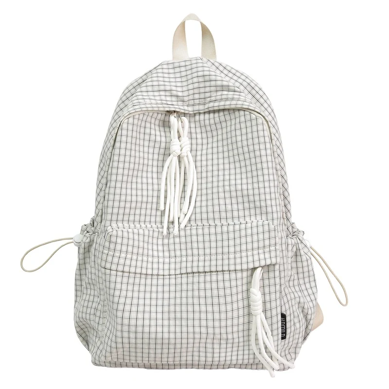 Klassischer karierter Schulrucksack Skanto