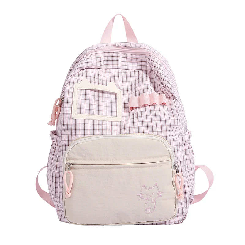 Niedlicher Rucksack mit illustriertem Katzenmotiv Skanto