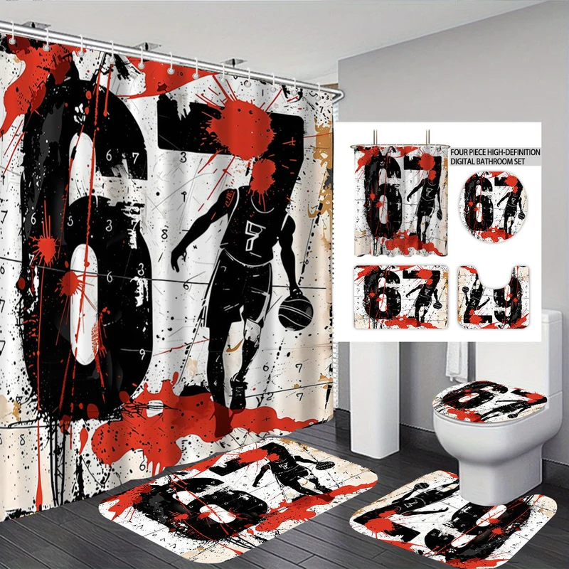 Badezimmer-Set im kreativen Universum-Design Skanto