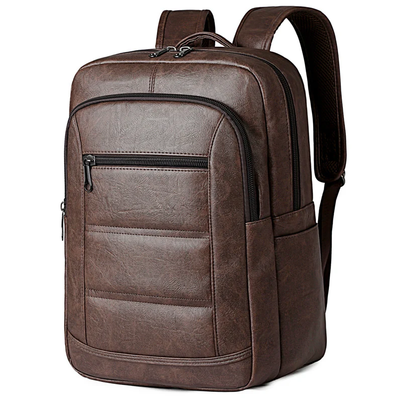 Eleganter Rucksack aus strapazierfähigem Kunstleder mit smartem Fächersystem Skanto
