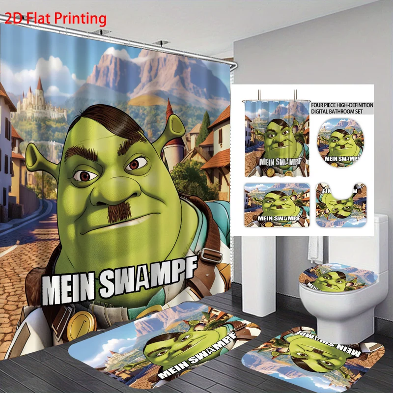 Badezimmer-Deko-Set mit Zeichentrickfiguren Skanto