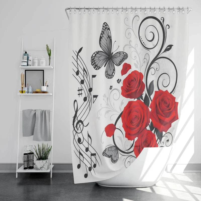 Duschvorhang im Camping-Design Skanto