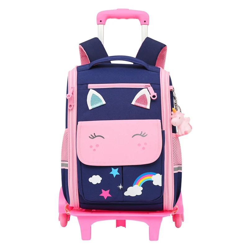 Rollende Schultasche mit niedlichem Tierdesign Skanto