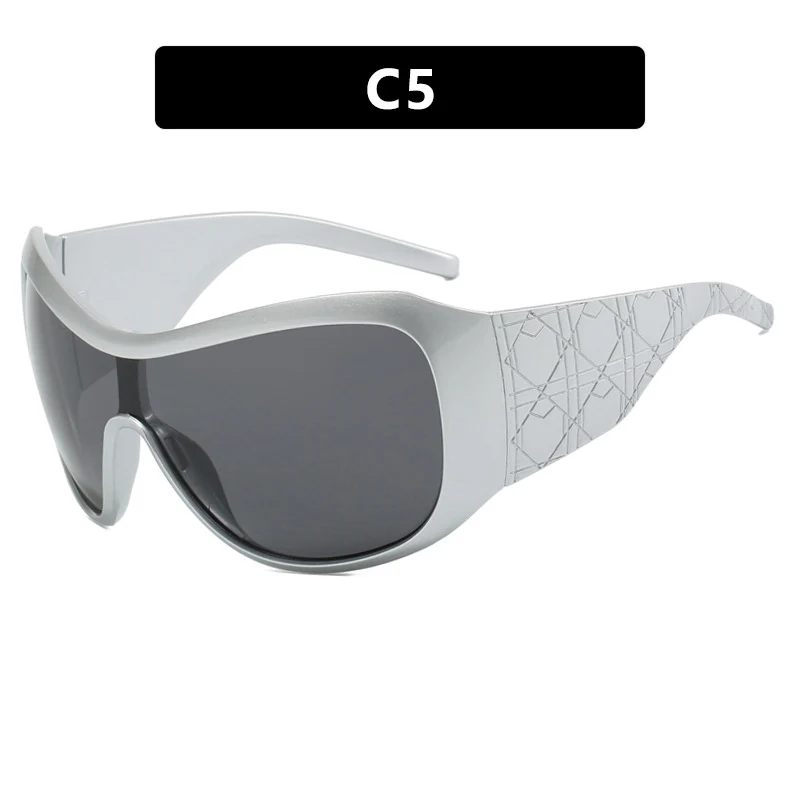 Damen Sport-Sonnenbrille mit breitem Schutzrahmen und polarisierten Gläsern Skanto
