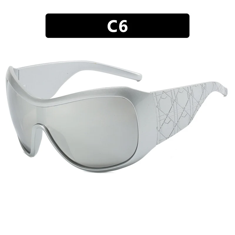 Damen Sport-Sonnenbrille mit breitem Schutzrahmen und polarisierten Gläsern Skanto