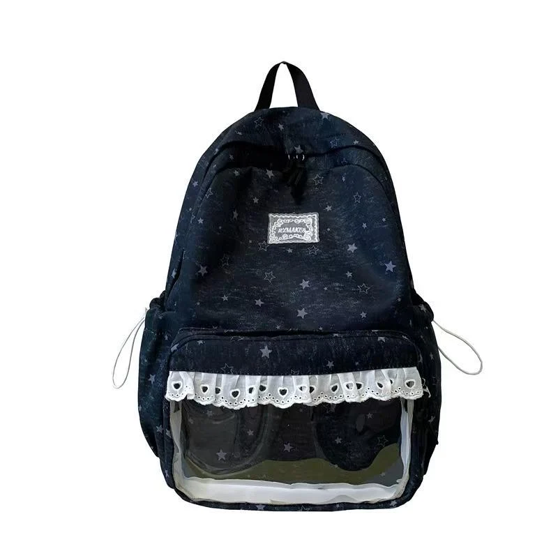 Lässiger Schulrucksack Skanto mit Sternmuster