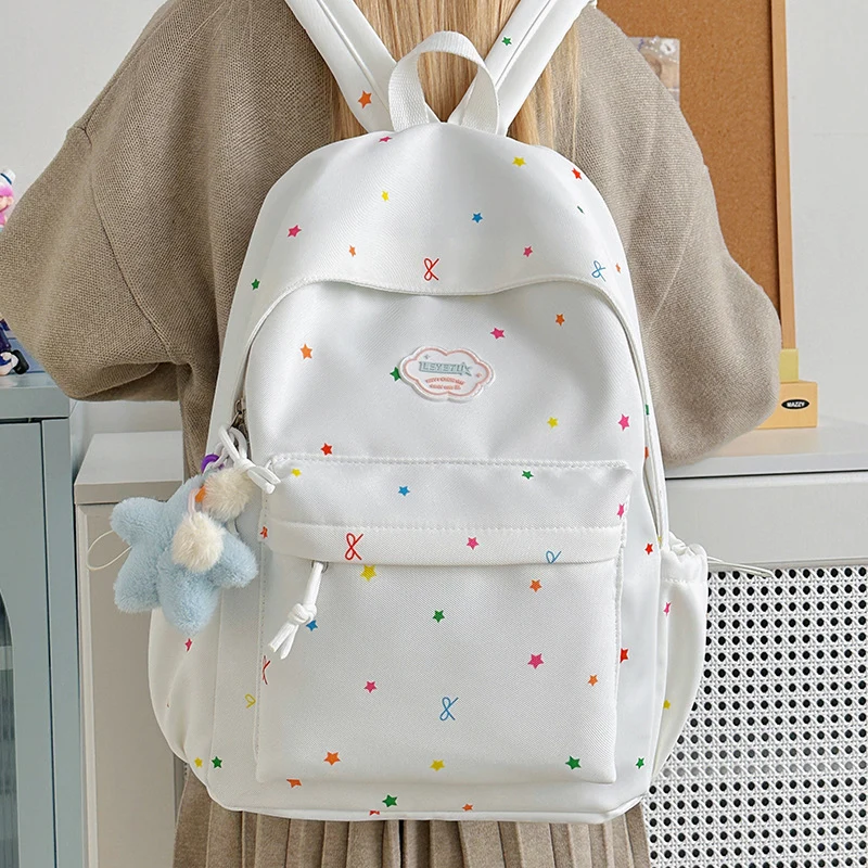 Lässiger Rucksack Skanto mit Sternmuster
