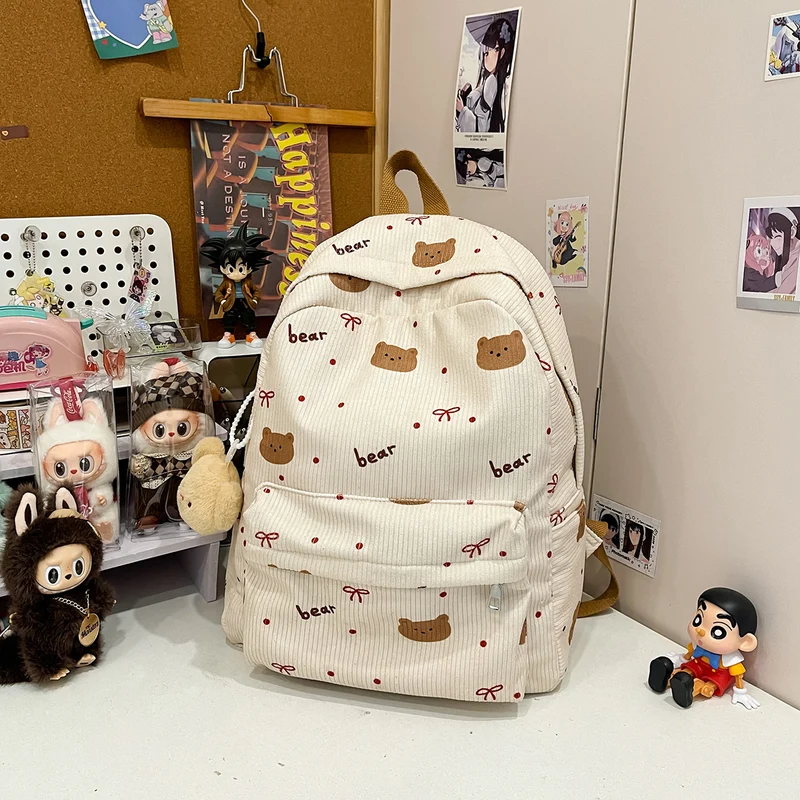 Niedlicher Rucksack mit Bären-Print Skanto