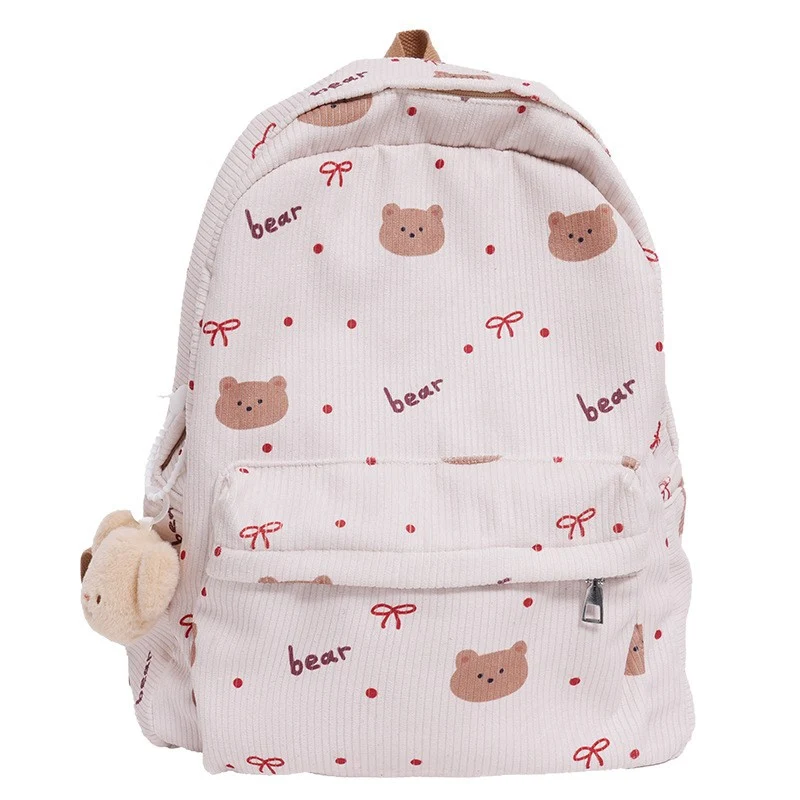 Niedlicher Rucksack mit Bären-Print Skanto