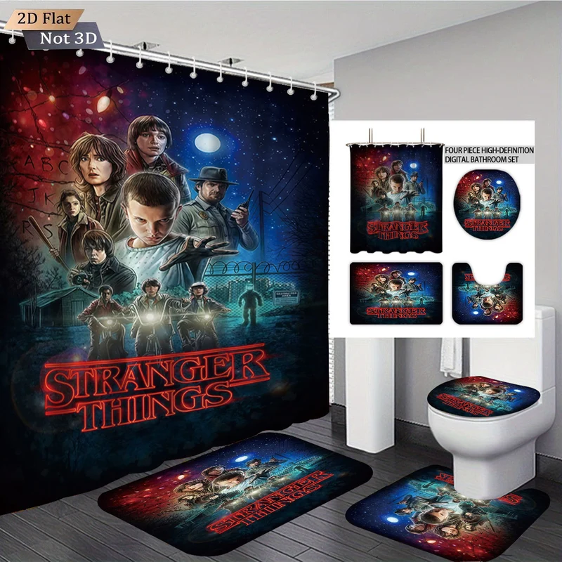 Digitales Badezimmer-Set Skanto mit Stranger Things Abenteuer-Thema