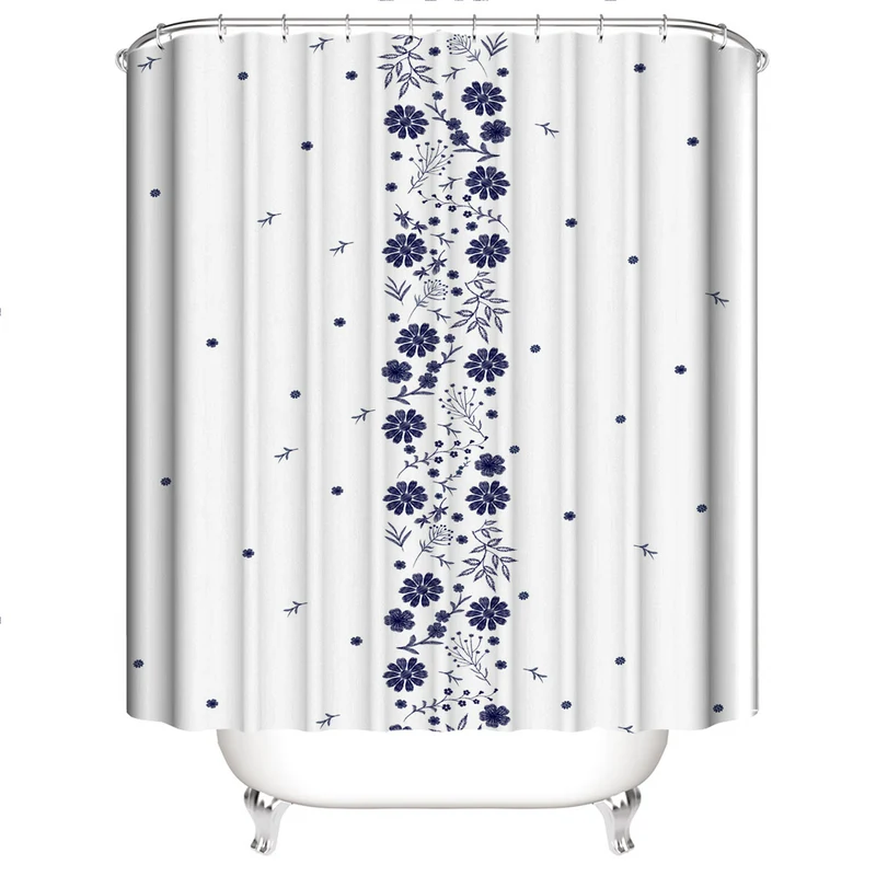 Badezimmer-Accessoire-Set mit Blumenmuster Skanto