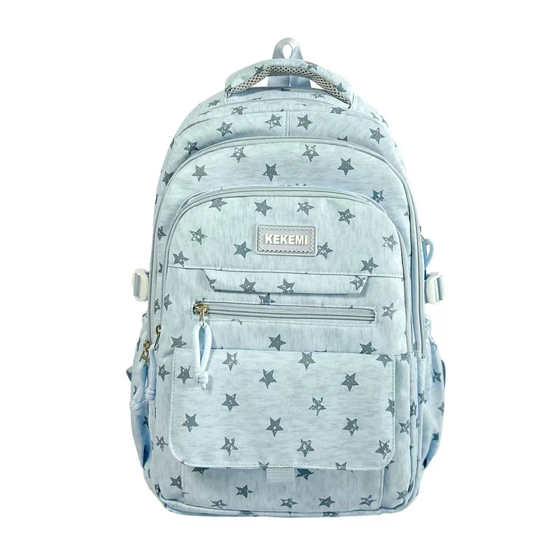 Rucksack mit Sternenmuster und vielen Fächern Skanto
