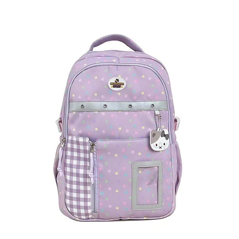 Gemusterter Rucksack mit vielen Fächern Skanto