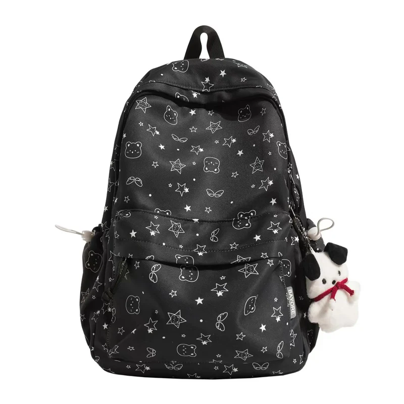 Rucksack mit vielen Fächern und Charakter-Motiv Skanto
