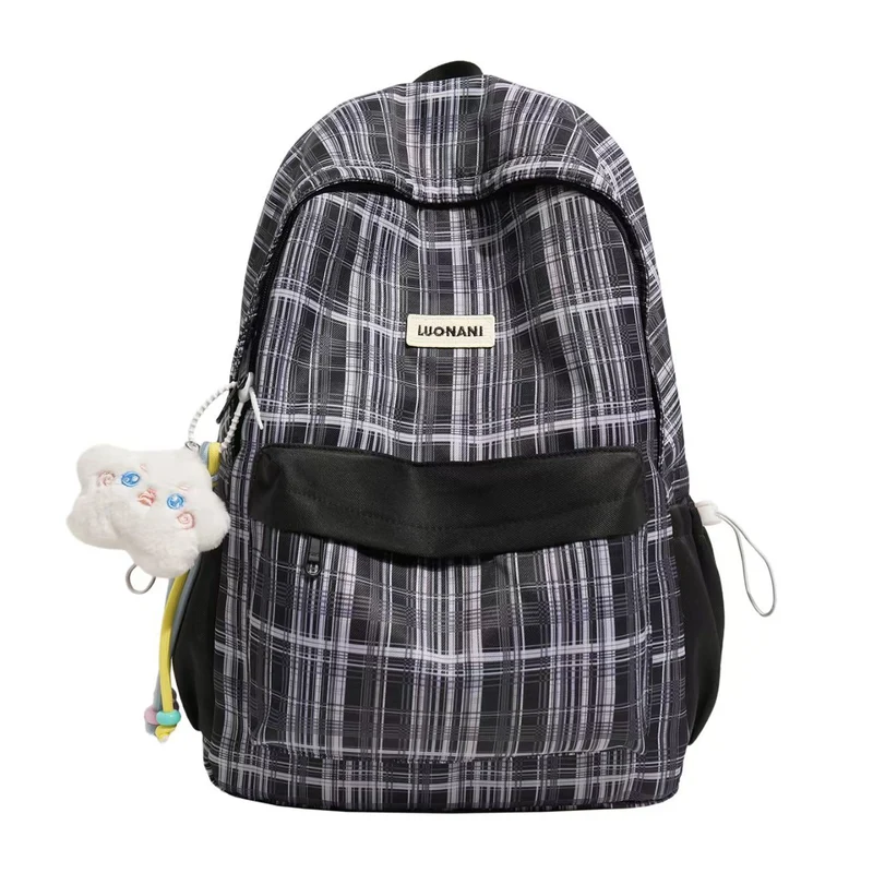 Klassischer karierter Rucksack Skanto