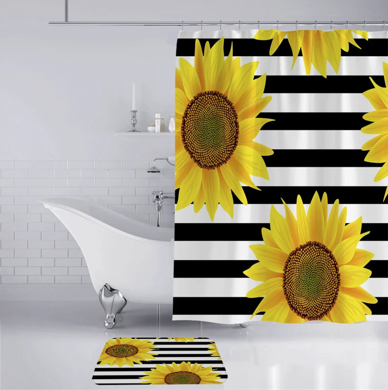 Duschvorhang mit Blumenmuster Skanto