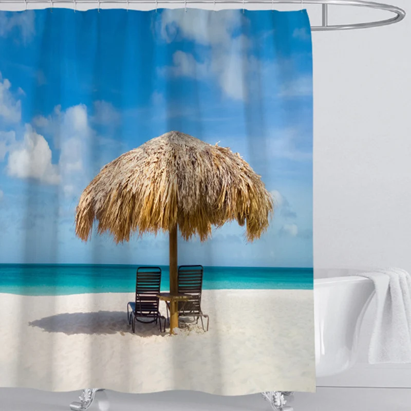 Duschvorhang mit Strandmotiv Skanto
