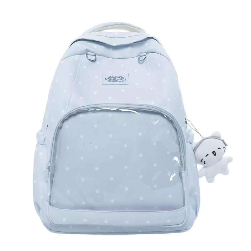 Schulrucksack mit Tupfenmuster Skanto