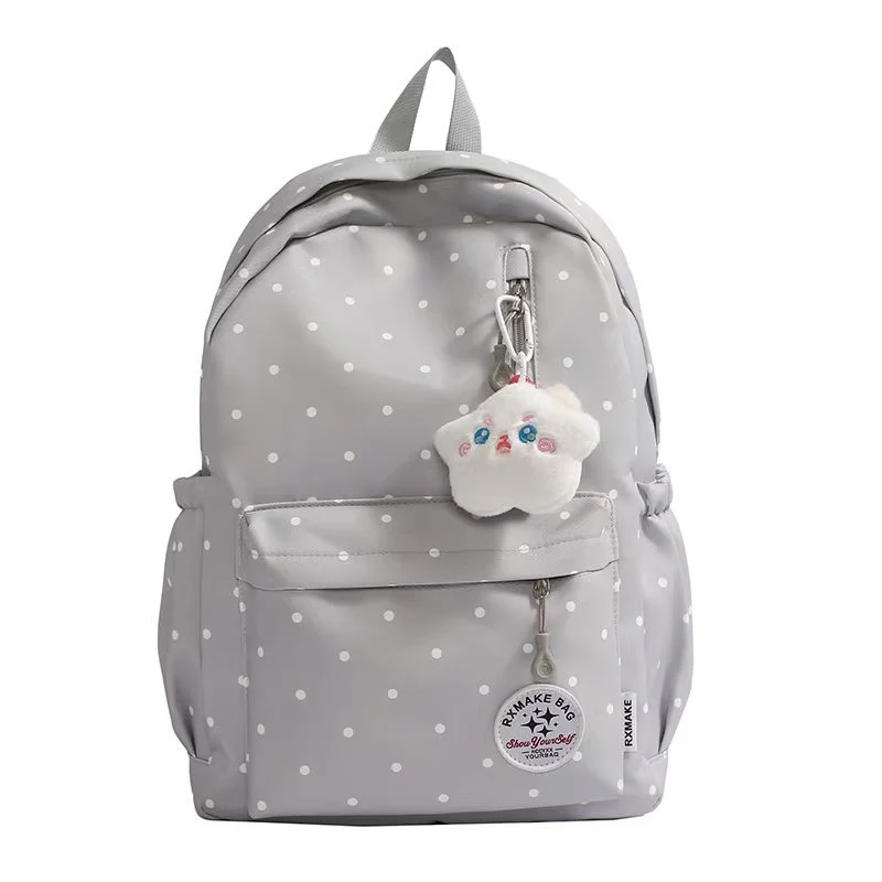 Verspielter Rucksack mit Tupfenmuster Skanto