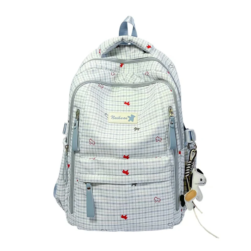 Stilvoller karierter Rucksack Skanto