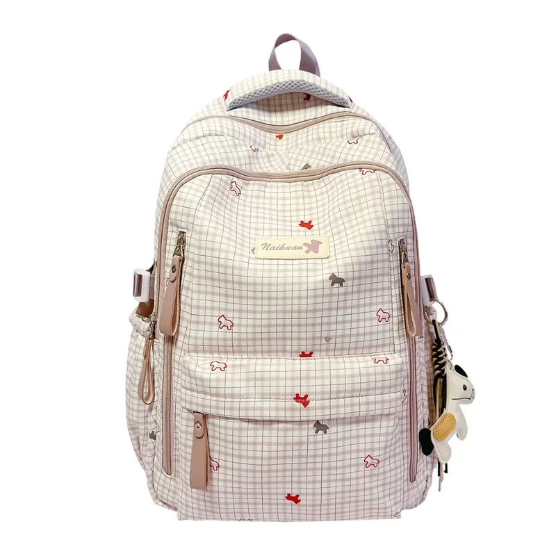 Stilvoller karierter Rucksack Skanto