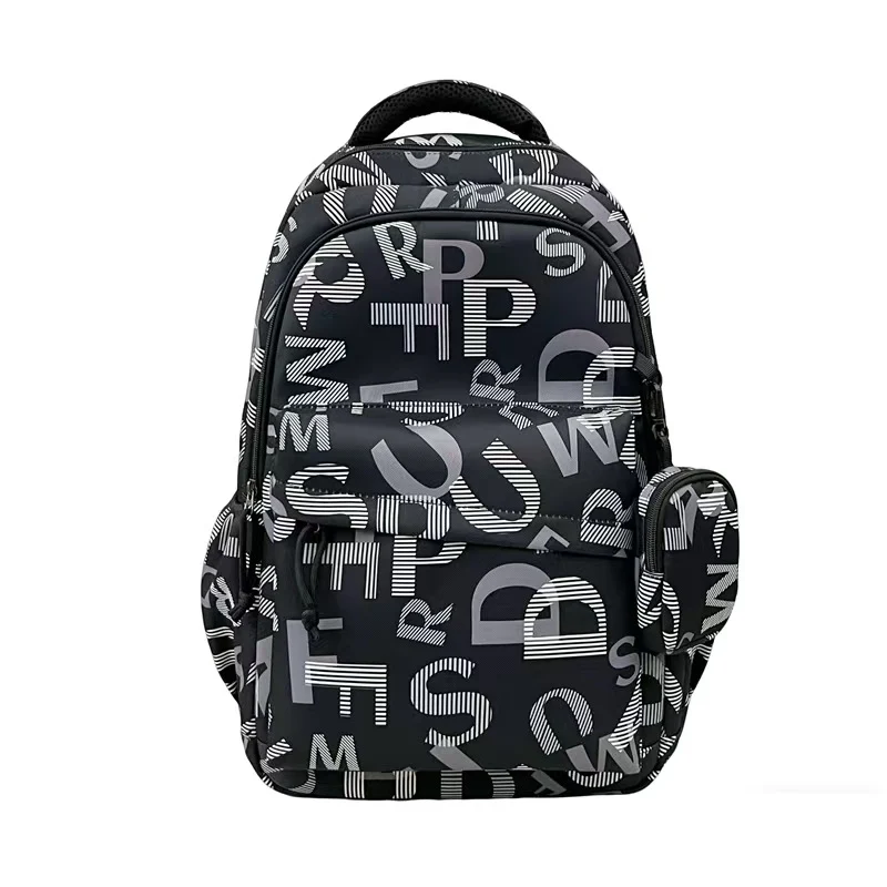 Stilvoller Rucksack mit Grafik-Buchstaben Skanto