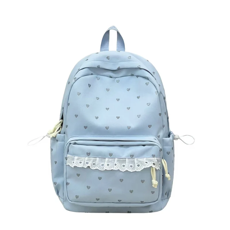 Lässiger Rucksack Skanto mit Herzmuster