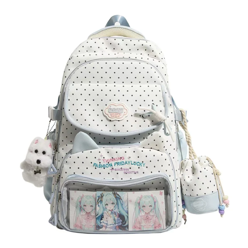 Verspielter Rucksack Skanto mit Polka-Dot-Motiv