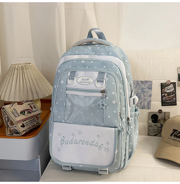 Rucksack mit Sternen-Design und mehreren Fächern Skanto