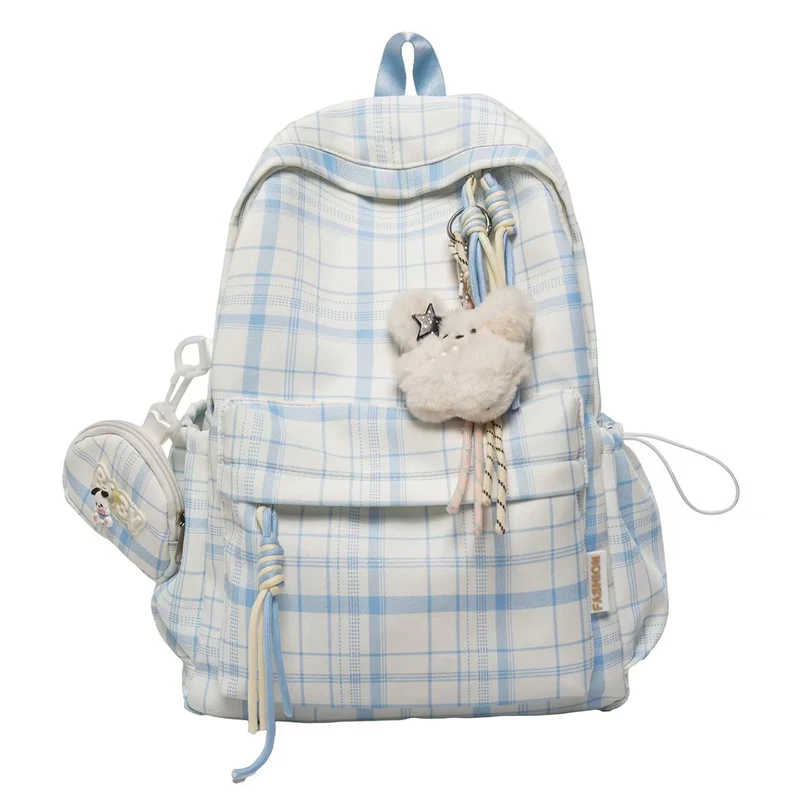 Verspielter Rucksack Skanto im Karodesign