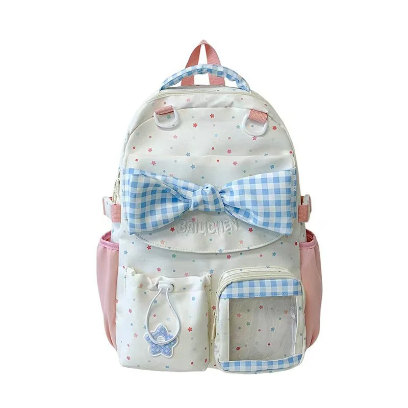 Mehrfächer-Rucksack Skanto mit Schleifenverzierung