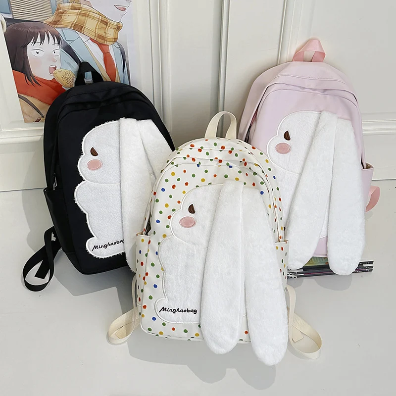 Niedlicher Plüsch-Hasenrucksack Skanto