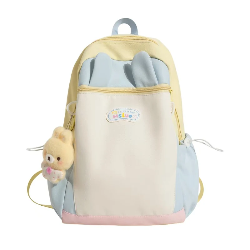 Niedlicher Schulrucksack mit Hasenohren Skanto