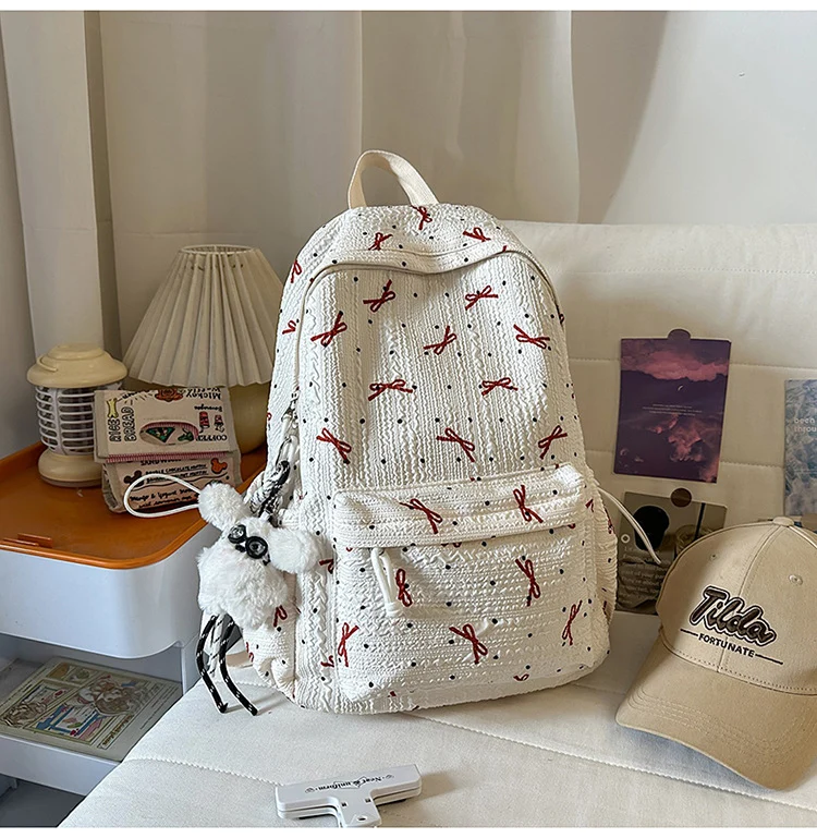 Niedlicher Rucksack mit Schleifenverzierung Skanto