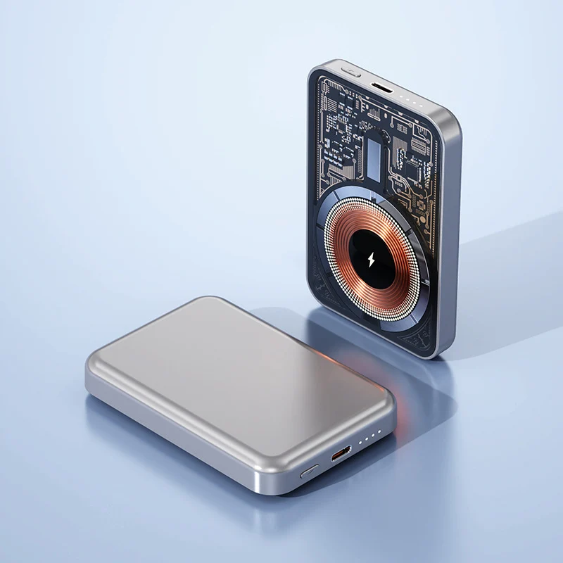 Tragbare Powerbank mit kabellosem Schnellladen Skanto