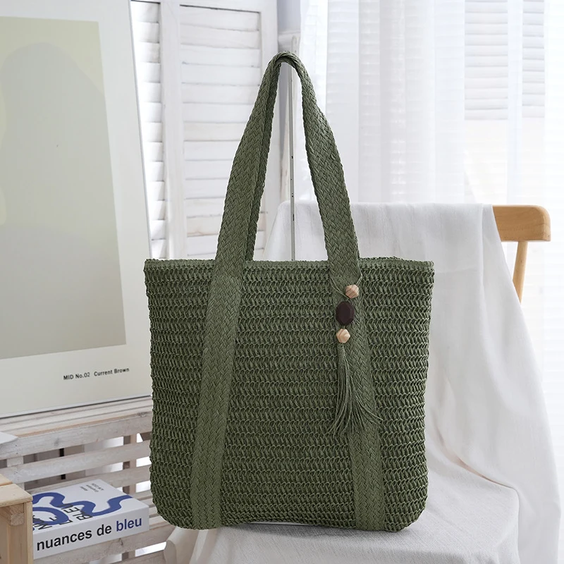 Handgemachte Strandtasche aus hochwertigem Naturmaterial Skanto