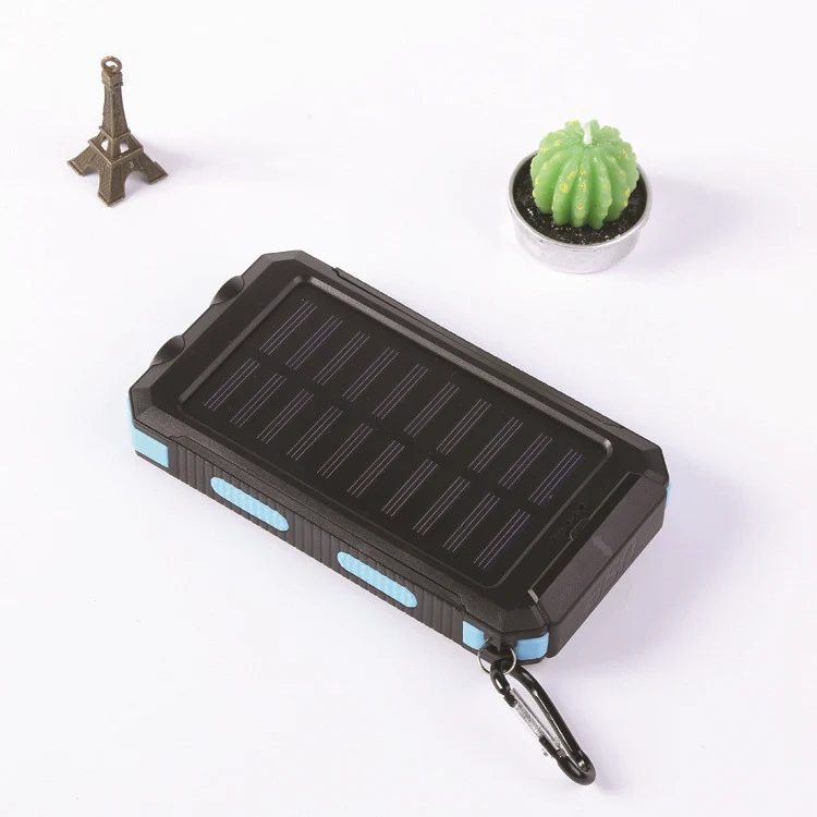 Solar-Powerbank mit integrierter LED-Taschenlampe und robustem Design Skanto