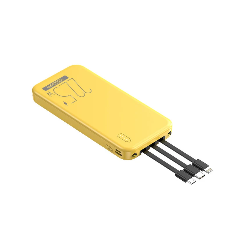Powerbank mit integrierten Multifunktionskabeln Skanto