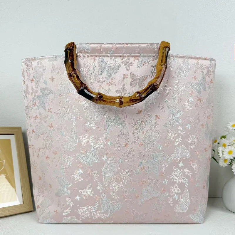 Elegante Handtasche mit Bambusgriff Skanto