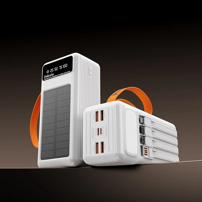 Multifunktionale Solar-Powerbank mit digitaler Ladeanzeige Skanto