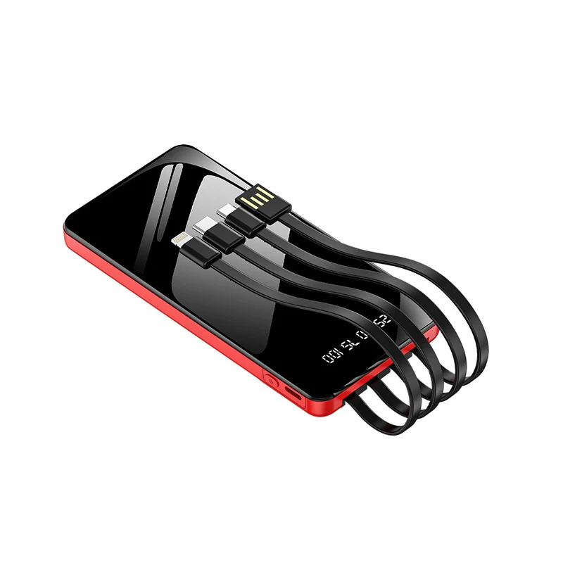 Multifunktionale Powerbank mit integriertem Kabelsystem Skanto